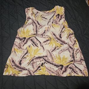 LOFT Linen Sleeveless Top